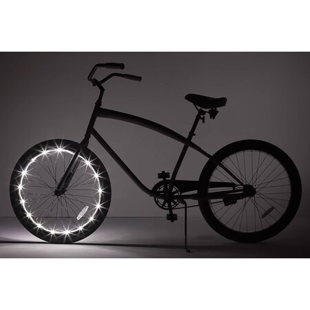 Brightz Ltd Brightz Wheel Brightz White LED Bike Accessory ABS Plastics 1 pk L2422
